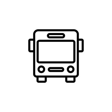 Otobüs simgesi logosu tasarımı. otobüs işareti ve sembol