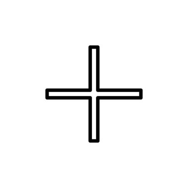 Artı simge logosu tasarımı. Artı işareti ve sembol ekle