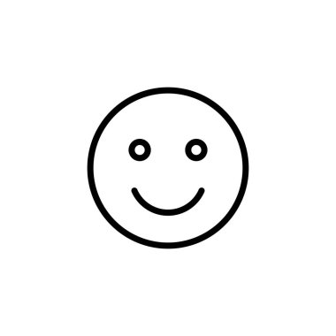 Gülümseme simgesi logosu tasarımı. Gülümseme simgesi. Geribildirim işareti ve sembol