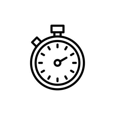 Kronometre simgesi logosu tasarımı. Zamanlayıcı işareti ve sembol. Geri sayım simgesi. Zaman Dönemi