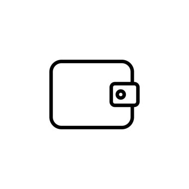 Cüzdan simgesi logosu tasarımı. cüzdan işareti ve sembol