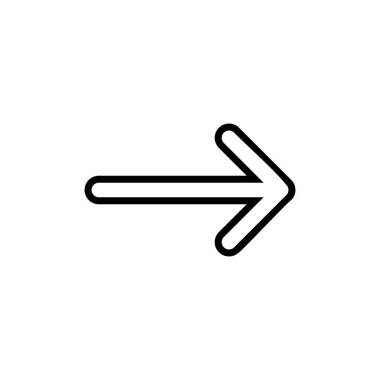 Ok simgesi logosu tasarımı. Web tasarımı için ok işareti ve sembol.