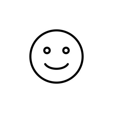 Gülümseme simgesi logosu tasarımı. Gülümseme simgesi. Geribildirim işareti ve sembol