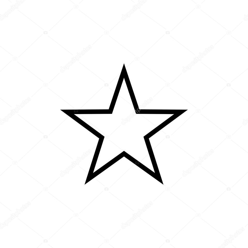 Star icon logo design. rating sign and symbol. favourite star icon