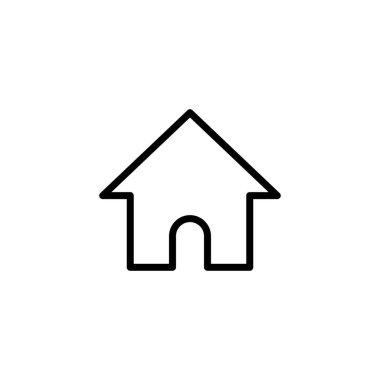 Ev simgesi logosu tasarımı. Ev işareti ve sembol