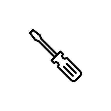 Tornavida simgesi logosu tasarımı. araç işareti ve sembol