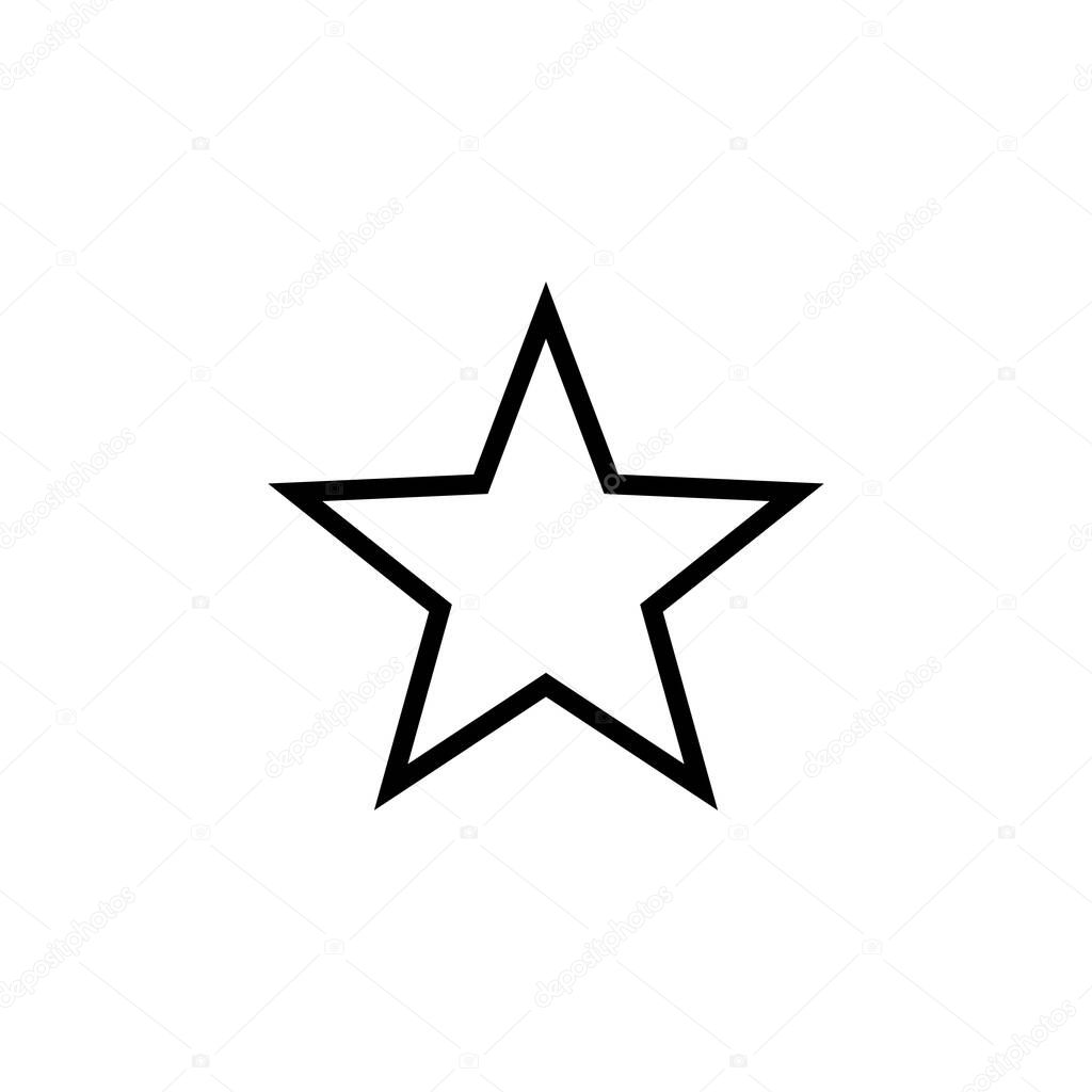 Star icon logo design. rating sign and symbol. favourite star icon
