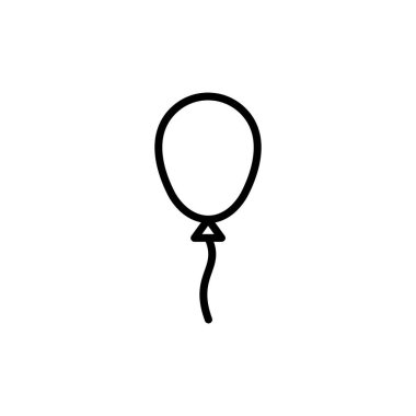 Balon simgesi logosu tasarımı. Parti balonu işareti ve sembolü