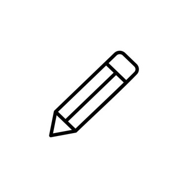 Kalem simgesi logosu tasarımı. Kalem işareti ve sembol. Simge vektörünü düzenle