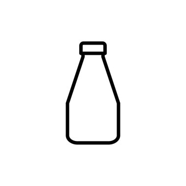 Şişe simgesi logosu tasarımı. şişe işareti ve sembol