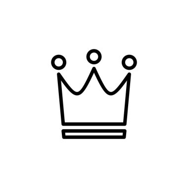 Crown ikon logo tasarımı. taç işareti ve sembol
