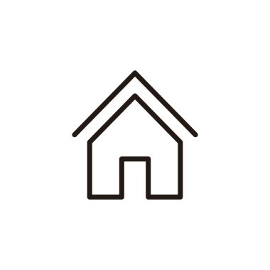 Ev simgesi logosu tasarımı. Ev işareti ve sembol