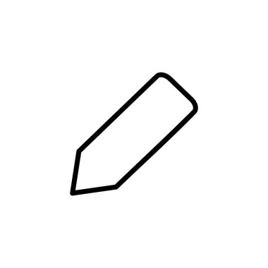 Kalem simgesi logosu tasarımı. Kalem işareti ve sembol. Simge vektörünü düzenle