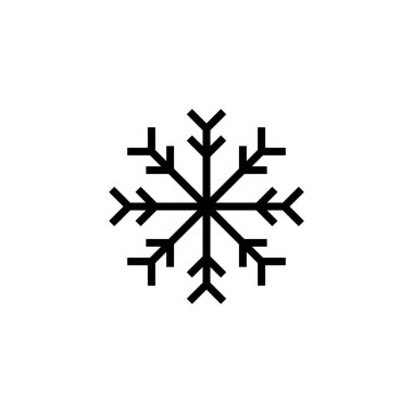 Kar simgesi logosu tasarımı. kar tanesi işareti ve sembol