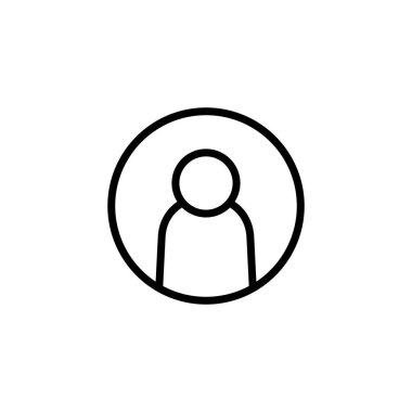 Kullanıcı simgesi logosu tasarımı. İmza ve sembol. insanlar simgesi. 