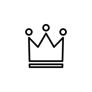 Crown ikon logo tasarımı. taç işareti ve sembol