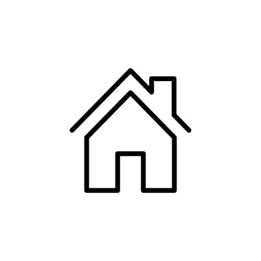 Ev simgesi logosu tasarımı. Ev işareti ve sembol