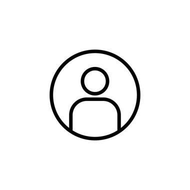 Kullanıcı simgesi logosu tasarımı. İmza ve sembol. insanlar simgesi. 