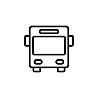 Otobüs simgesi logosu tasarımı. otobüs işareti ve sembol