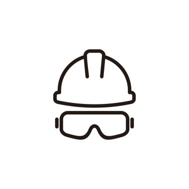 Helmet icon logo design. Motorcycle helmet sign and symbol. Construction helmet icon. Safety helmet clipart