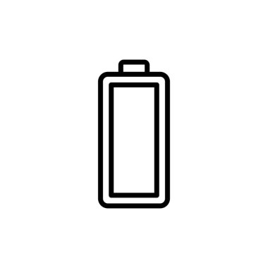 Batarya simgesi logosu tasarımı. Şarj işareti. pil şarj seviyesi