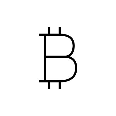 Bitcoin icon logo design. bitcoin sign and symbol. payment symbol. cryptocurrency logo clipart