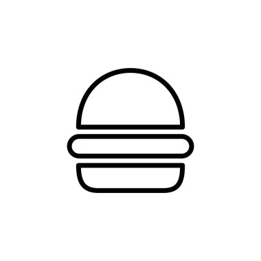 Burger ikon logo tasarımı. Hamburger ve sembol. hamburger