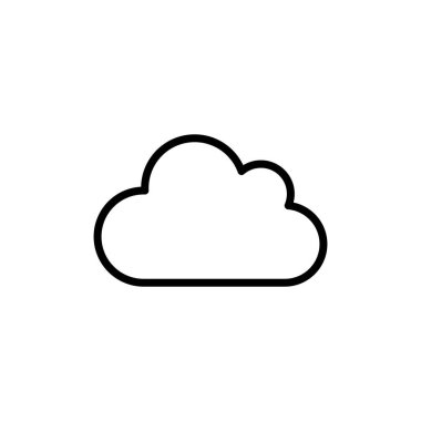 Bulut simgesi logosu tasarımı. bulut işareti ve sembol