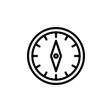 Pusula simgesi logosu tasarımı. ok pusula simgesi işareti ve sembolü