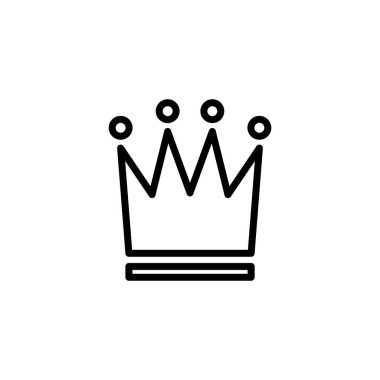 Crown ikon logo tasarımı. taç işareti ve sembol