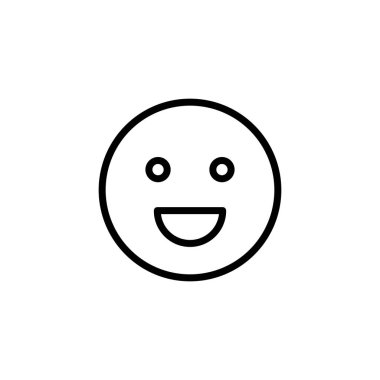 Gülümseme simgesi logosu tasarımı. Gülümseme simgesi. Geribildirim işareti ve sembol