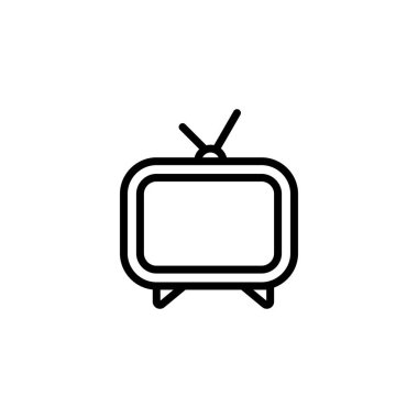 Televizyon ikonu logosu tasarımı. televizyon işareti ve sembol