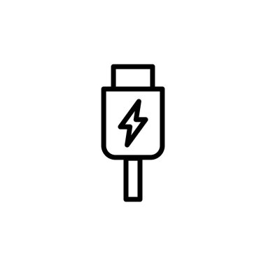 Usb icon logo design. Flash disk sign and symbol. flash drive sign. usb charging clipart