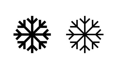 Kar simgesi logosu tasarımı. kar tanesi işareti ve sembol