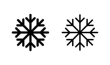 Kar simgesi logosu tasarımı. kar tanesi işareti ve sembol