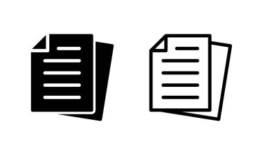 Belge simgesi logo tasarımı. Kağıt ve sembol. Dosya Simgesi