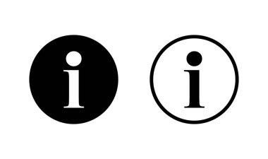 Bilgi simgesi logo tasarımı. İmza ve sembol hakkında. soru işareti simgesi