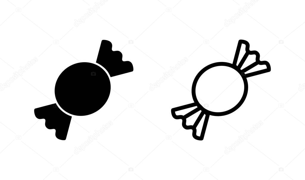 Candy icon logo design. candy sign and symbol.