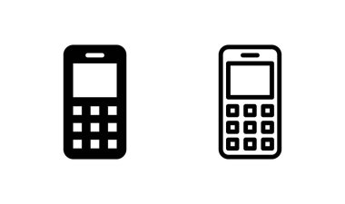 Telefon simgesi logosu tasarımı. Çağrı kodu ve sembol. telefon sembolü