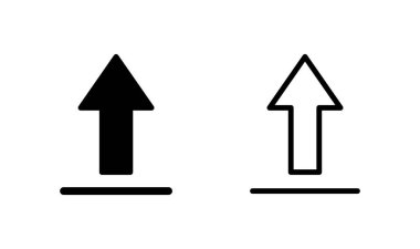 Simge logo tasarımı yükle. veri işareti ve sembolü yükle