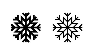 Kar simgesi logosu tasarımı. kar tanesi işareti ve sembol