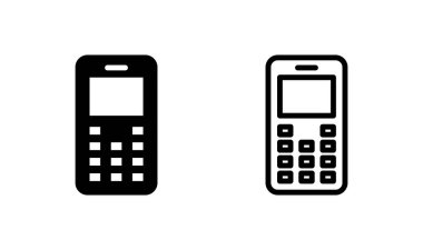 Telefon simgesi logosu tasarımı. Çağrı kodu ve sembol. telefon sembolü