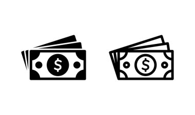 Para simgesi logosu tasarımı. Para işareti ve sembol