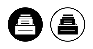 Dizin simgesi logo tasarımını arşivle. Belge vektör simgesi. Depolama simgesini arşivle.