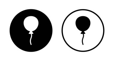 Balon simgesi logosu tasarımı. Parti balonu işareti ve sembolü