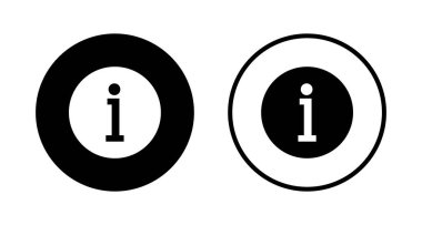 Bilgi simgesi logo tasarımı. İmza ve sembol hakkında. soru işareti simgesi