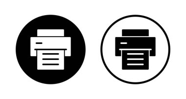 Simge logo tasarımını yazdır. yazıcı işareti ve sembol