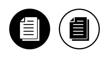 Belge simgesi logo tasarımı. Kağıt ve sembol. Dosya Simgesi