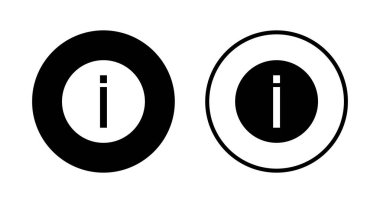 Bilgi simgesi logo tasarımı. İmza ve sembol hakkında. soru işareti simgesi