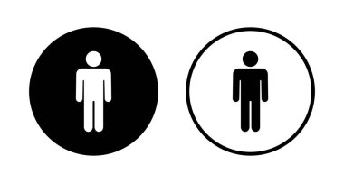 Erkek simgesi logosu tasarımı. Erkek işareti ve sembol. insan sembolü